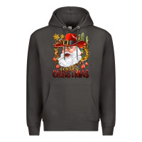 Smoke Cowboy Christas Santa Premium Hoodie - NancyCooperArtShop