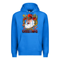 True Royal Cowboy Christas Santa Premium Hoodie - NancyCooperArtShop