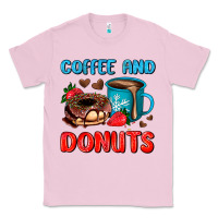 Bubblegum Pink coffee and donuts Classic Tee - AdoDesignShop