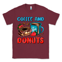 Burgundy coffee and donuts Classic Tee - AdoDesignShop