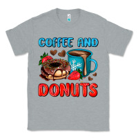 Heather Grey coffee and donuts Classic Tee - AdoDesignShop