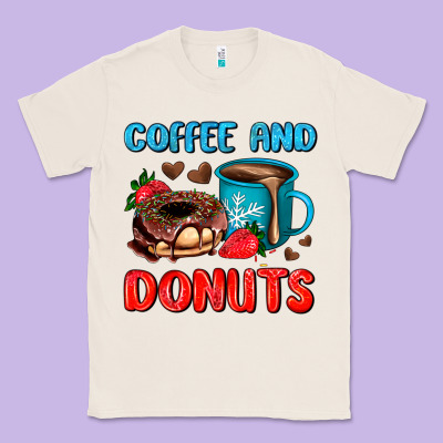 Coffee And Donuts Classic Tee Designed By Adodesignshop