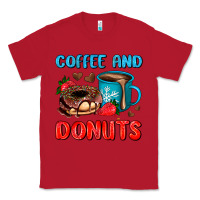 Red coffee and donuts Classic Tee - AdoDesignShop