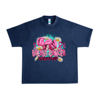 Navy breast cancer warrior Urban Heavy Tee - AdoDesignShop