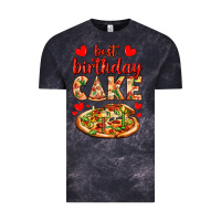 Cloud Black best birthday cake pizza Vintage Tee - AdoDesignShop