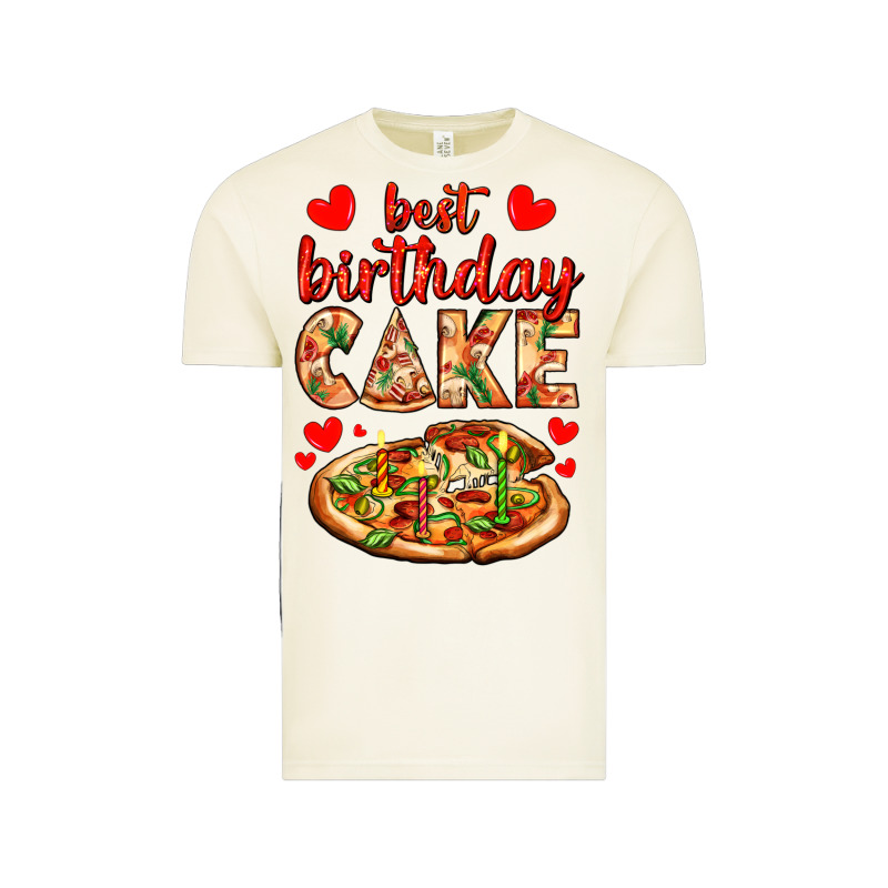 Best Birthday Cake Pizza Vintage Tee by AdoDesignShop | Teevron