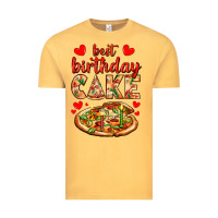 Vintage Mustard best birthday cake pizza Vintage Tee - AdoDesignShop