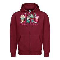 Burgundy ma medical assistant coffee cups Zipper Hoodie - MaliasSmallBusiness