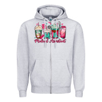Heather Grey ma medical assistant coffee cups Zipper Hoodie - MaliasSmallBusiness
