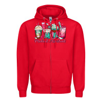 Red ma medical assistant coffee cups Zipper Hoodie - MaliasSmallBusiness