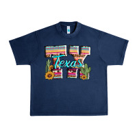 Navy texas tx aztec cactus leopard Urban Heavy Tee - AdoDesignShop