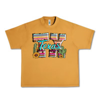 Peanut Butter texas tx aztec cactus leopard Urban Heavy Tee - AdoDesignShop
