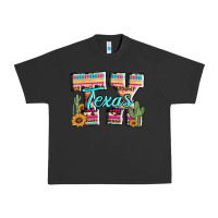 Pigment Black texas tx aztec cactus leopard Urban Heavy Tee - AdoDesignShop