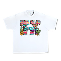 White texas tx aztec cactus leopard Urban Heavy Tee - AdoDesignShop
