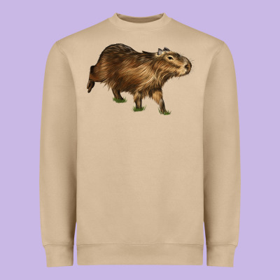 Capybara Heavyweight Sweatshirt Designed By Lillyallendesigns