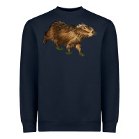 Navy Capybara Heavyweight Sweatshirt - LillyAllenDesigns
