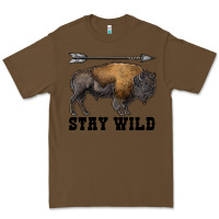 Cacao stay wild bison Premium Tee - RanaPortraitStore