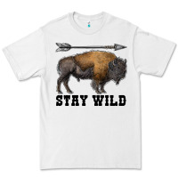 White stay wild bison Premium Tee - RanaPortraitStore