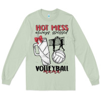 Matcha hot mess always stressed volleyball mama Long Sleeve Tee - MaliasSmallBusiness