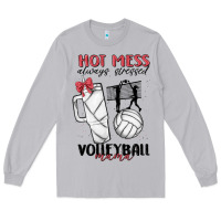 Moon Dust hot mess always stressed volleyball mama Long Sleeve Tee - MaliasSmallBusiness