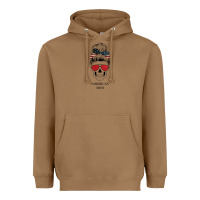 Toasted Coconut Glitter American Flag Patterned American Mom Skull Heavyweight Hoodie - Bettercallsaul