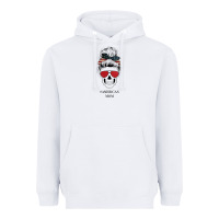 White Glitter American Flag Patterned American Mom Skull Heavyweight Hoodie - Bettercallsaul
