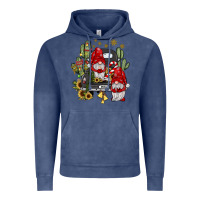 Vintage Denim farm truck,noel gnome Vintage Hoodie - JahusDesignShop