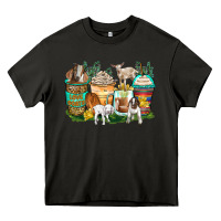 Asphalt goats coffee cups Heavy Core Tee - Zillion Design Studio
