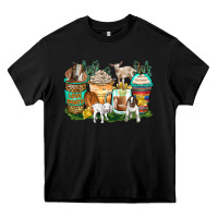 Black goats coffee cups Heavy Core Tee - Zillion Design Studio