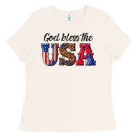 Bone god bless the usa Ladies Tee - texasbilliewilder