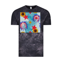 Patriotic Fireworks And Sunflower Vintage Tee | Teevron