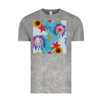 Cloud Rock patriotic fireworks and sunflower Vintage Tee - BundleAndBundleShop