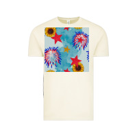 Vintage Arctic patriotic fireworks and sunflower Vintage Tee - BundleAndBundleShop