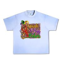Grape Ice mardi gras vibes crawfish mask and fleur de lis Urban Heavy Tee - Artiststas