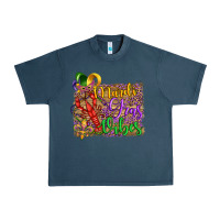 Midnight Navy mardi gras vibes crawfish mask and fleur de lis Urban Heavy Tee - Artiststas