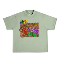 Oil Green mardi gras vibes crawfish mask and fleur de lis Urban Heavy Tee - Artiststas