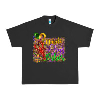 Pigment Black mardi gras vibes crawfish mask and fleur de lis Urban Heavy Tee - Artiststas