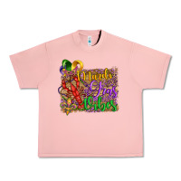 Salmon mardi gras vibes crawfish mask and fleur de lis Urban Heavy Tee - Artiststas