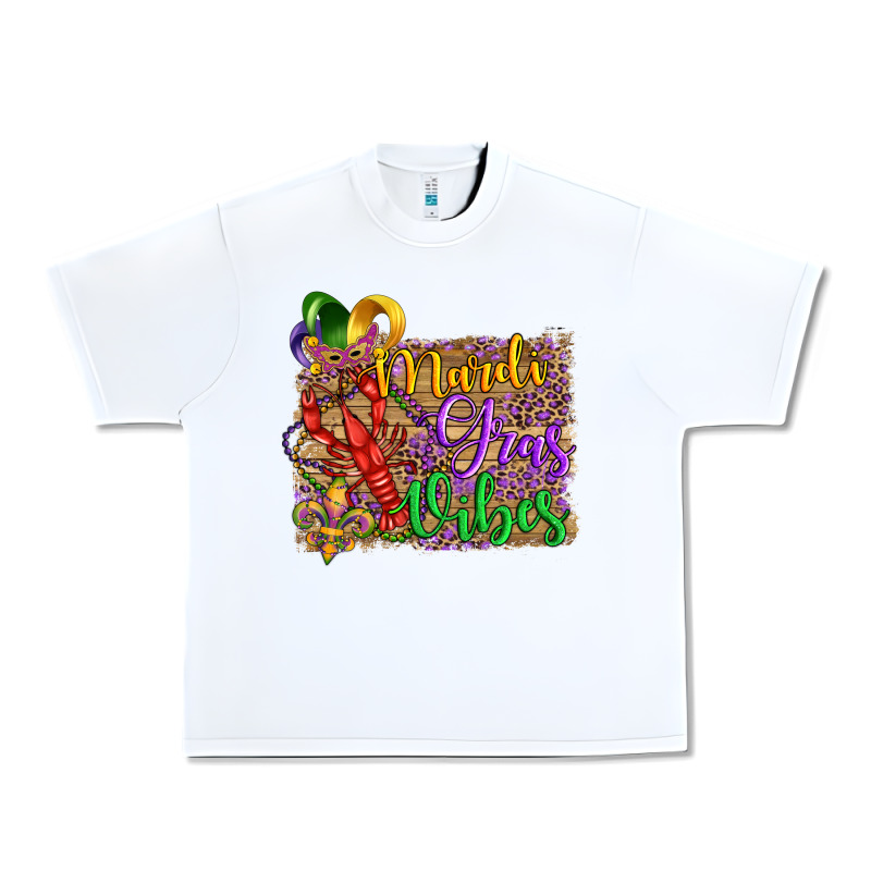 Mardi Gras Vibes Crawfish Mask And Fleur De Lis Urban Heavy Tee by Artiststas | Teevron