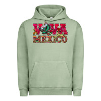 Pigment Oil Green Viva Mexico Urban Hoodie - HowdyJamesFarm