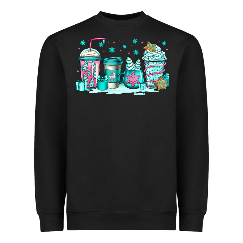 Winter Christmas Tree Cakes Coffee Heavyweight Sweatshirt by Jasminsmagicworld | Teevron