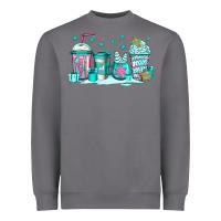 Storm winter Christmas tree cakes coffee Heavyweight Sweatshirt - Jasminsmagicworld