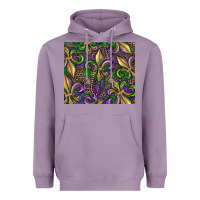 Lavender mardi gras fleur de lis Heavyweight Hoodie - RanaPortraitStore