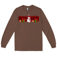 Chestnut Christmas snowman Long Sleeve Tee - JahusDesignShop