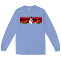 Colony Blue Christmas snowman Long Sleeve Tee - JahusDesignShop