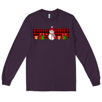 Plum Christmas snowman Long Sleeve Tee - JahusDesignShop