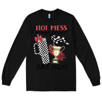 Black hot mess always stressed race mama Long Sleeve Tee - MaliasSmallBusiness