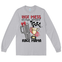 Moon Dust hot mess always stressed race mama Long Sleeve Tee - MaliasSmallBusiness