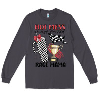 Smoke hot mess always stressed race mama Long Sleeve Tee - MaliasSmallBusiness
