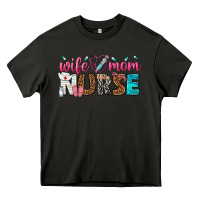 Asphalt wife mom nurse Heavy Core Tee - texasbilliewilder